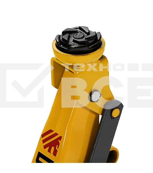 Домкрат гидравлический подкатной с фиксатором Denzel 2 т, 130-330 мм, в кейсе 51154