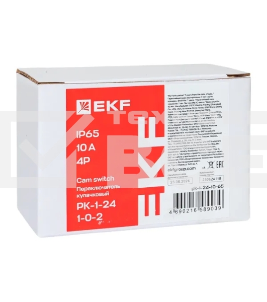 Переключатель кулачковый EKF ПК-1-24 (pk-1-24-10) 4П 10А '1-0-2'