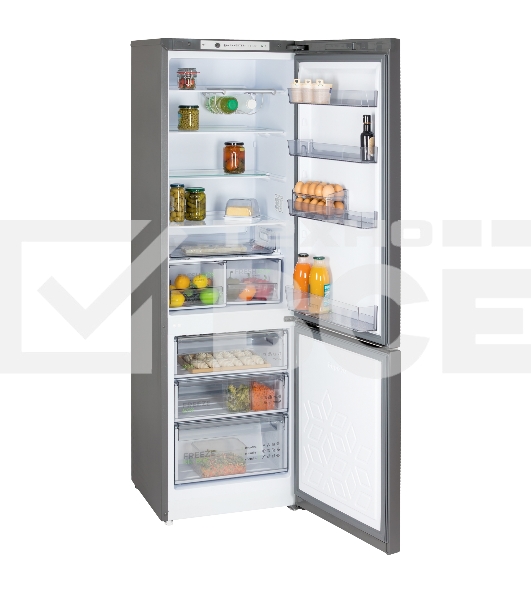 Холодильник Бирюса W6130 матовый графит двухкамерный 245/100л морозилка снизу