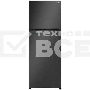 Холодильник Hitachi HRTN6443SBBKCS черный двухкамерный 315/94л морозилка сверху