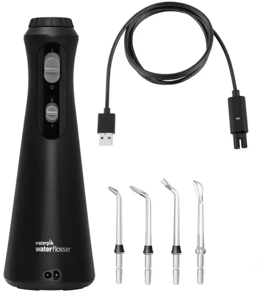 Ирригатор Waterpik WP-492 EU черный, от аккумулятора, 210 мл, 2 режима