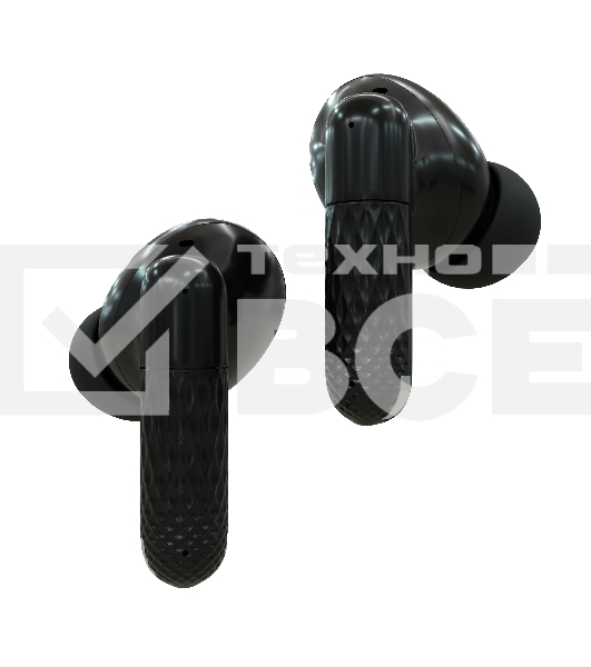 Наушники TWS More choice БВ37 черный/желтый, внутриканальные, Bluetooth, сенсорное управление, до 4 ч