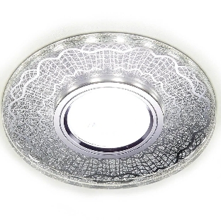 Точечный светодиодный светильник Ambrella Light хром/серебро MR16+3W/LED WHITE/ S175 CL/CH