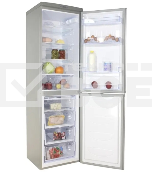 Холодильник DON R-297 NG нерж сталь двухкамерный 225/140л морозилка снизу