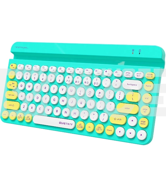 Клавиатура A4Tech Fstyler FBK30 беспроводная, USB, Bluetooth/Радиоканал, зеленый