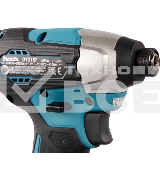 Шуруповерт Makita DTD157RTJ аккум. патрон:квад.1/4