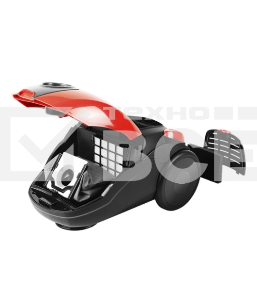 Пылесос Centek CT-2511 красный, 400/2000 Вт, уборка сухая, пылесборник мешок, 2 л
