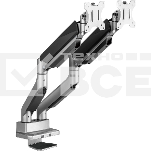 Кронштейн для мониторов Ultramounts UM718 серый 17'-35' макс.15кг крепление к столешнице поворот и наклон
