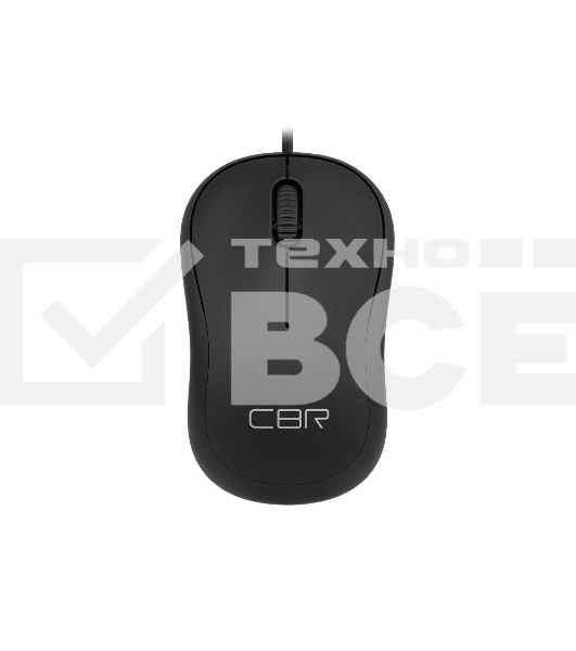 Мышь проводная CBR CM 106 черный, 1000 dpi, USB, кнопки - 3