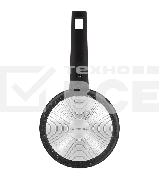 Ковш Maunfeld Galaxite MF18GLX01SP из литого алюминия со стеклянной крышкой, 18 см, 1,6 л