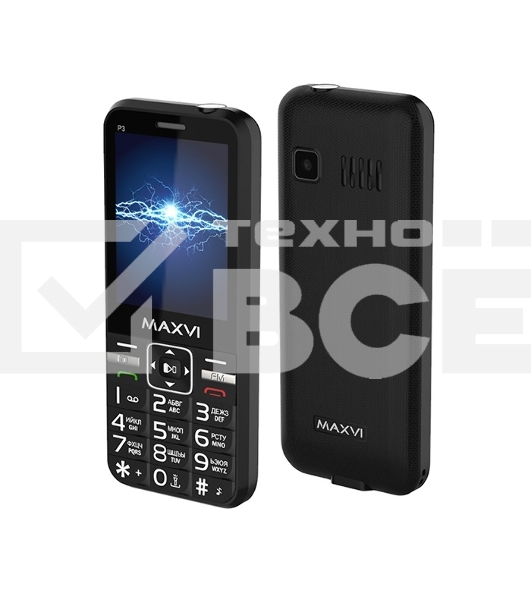 Мобильный телефон Maxvi P3 черный