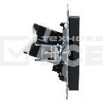 Розетка компьютерная IEK BRITE РК10-БрГ RJ45 кат.5E графит, фото4