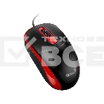 Мышь проводная Genius DX-111 черно-красный, 1200 dpi, USB, кнопки - 3, фото2