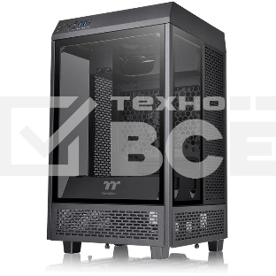 Компьютерный корпус Thermaltake The Tower 100 черный без БП ATX 2x120мм 2xUSB 3.0 1xUSB3.1 audio bott PSU