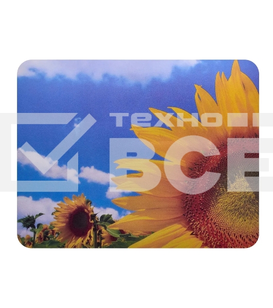 Коврик для мыши Buro BU-M20036 пластиковый, поле подсолнухов, 230х180х2мм