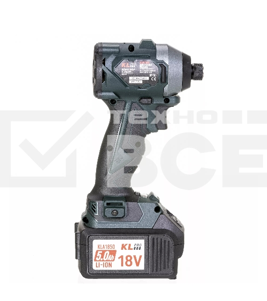 Профессиональный бесщеточный винтоверт аккумуляторный KLPRO KLDV18BH-50 (18В, Li-ion-2шт, 5.0А·ч, 220Нм, 2 скорости, подсветка,З/У,в кейсе)