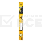 Строительный уровень Deli DL290500 500мм Алюминиевый сплав. Мягкая резина на обоих концах. Магнит для удобства эксплуатации. Измерение под углом 45°., фото 1