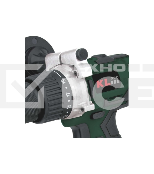 Профессиональный ударный бесщеточный шуруповерт Klpro KLDM18B-00 (18В, без ЗУ и АКБ, 60Нм, ручка, 2 скорости, 16-ступеней к/м, подсветка,в кейсе)