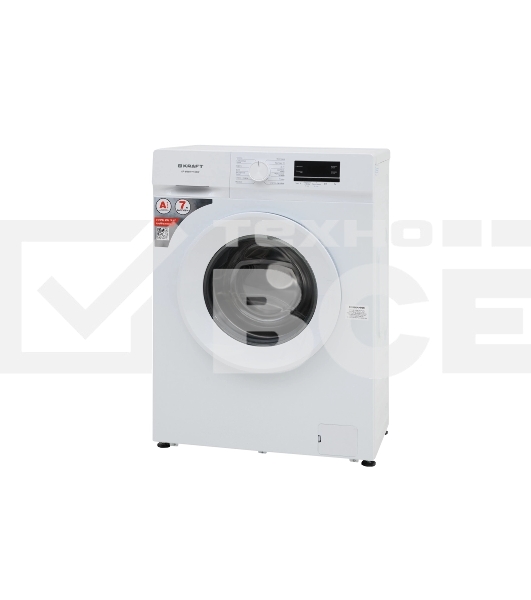 Стиральная машина KRAFT KF-MBDS7108W белый, загрузка фронтальная 7 кг, 1000 об/мин, класс: А+++