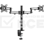 Кронштейн для мониторов Ultramounts UM737 черный 17'-32' макс.8кг крепление к столешнице поворот и наклон, фото 1