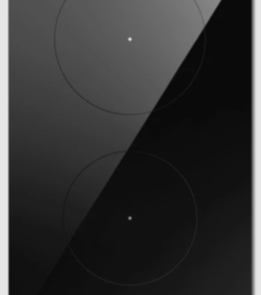 Индукционная варочная панель ELICA PRF0199858, 30 см, слайдерное управление, 2 конфорки, таймер, режим подогрева, черный