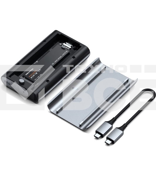 Внешний бокс Satechi USB4 NVMe SSD Pro Enclosure, M.2 2230/2242/2280, Серый ST-EU4NPM