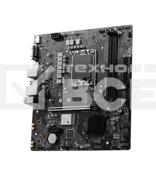 Материнская плата MSI PRO H610M-G WIFI H610, LGA1700, 2*DDR5, 1*PCIEx16, 1*PCIEx1, 1*M.2, 4*USB3.2Gen1, 6*USB2.0, 4*SATA3.0, 1G, VGA, DP, HDMI, M-ATX, RTL