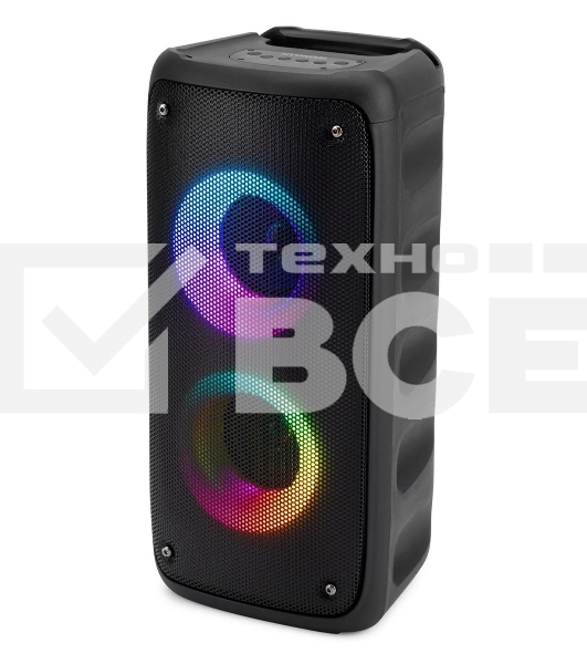 Минисистема Hyundai H-MC1230 черный 40Вт FM USB BT micro SD