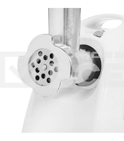 Мясорубка электрическая Аксион М41.02 белый, 1700 Вт, 2.0 кг/мин, реверс, защита от перегрузки, насадки - 8