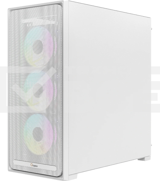 Корпус Ocypus Delta C70 WH ARGB, Midi-Tower, белый, 4 x 120 мм