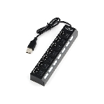USB-концентратор Gembird UHB-U2P7-02, USB 2.0, USB 7 портов, USB/Адаптер: 5 В / 2 A, фото 1