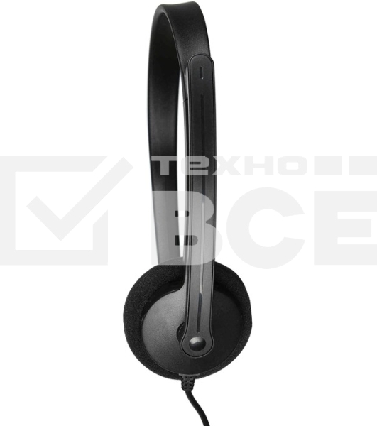 Гарнитура ACD-Call H100A [ACD-H100A-AB1] черная, mini jack 3.5mm, 1х динамик 40мм, поворотный микрофон, управление на проводе, длина провода 1,6м (551929)