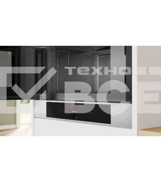 Микроволновая печь встраиваемая Bosch BFL7221W1 белый, 21 л, 900 Вт, переключатели - поворотный механизм/сенсор
