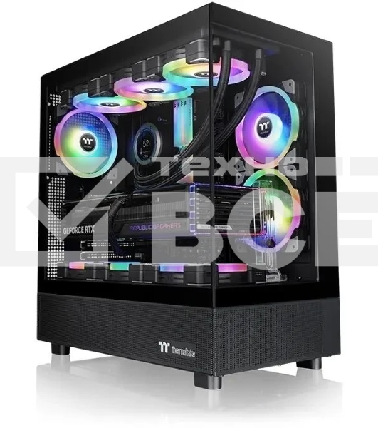 Корпус Thermaltake View 270 TG ARGB черный без БП ATX 6x120mm 2x140mm 1x200mm 2xUSB3.0 audio bott PSU