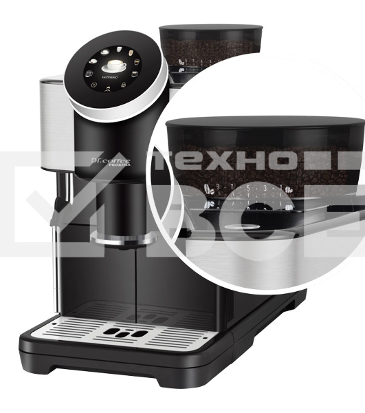 Кофемашина автоматическая Proxima 2000391272961 DR.COFFEE H1 черный, исп. кофе - зерновой/молотый, 1.5 л, 1450 Вт, 15 Бар.