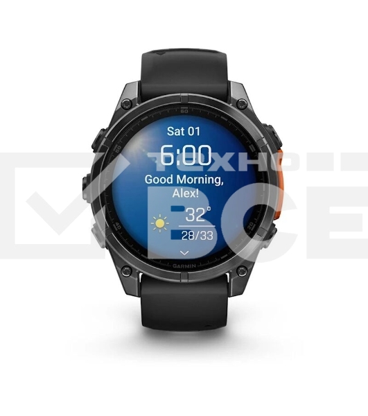Смарт-часы Garmin Fenix 8 AMOLED серый, черный 47мм
