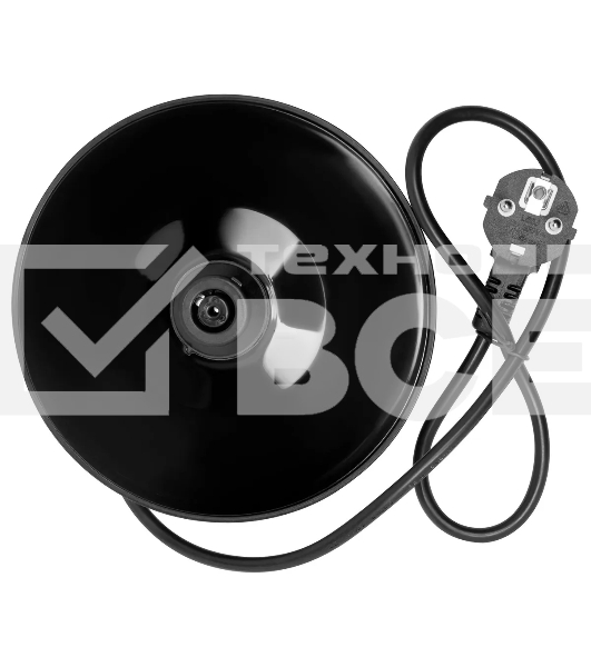 Чайник электрический Hyundai HYK-G2012 1.7л. 2200Вт черный/прозрачный (корпус: пластик)