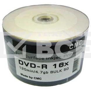 Диски CMC DVD-R 4,7 GB 16x Bulk/50 Full Ink Print 