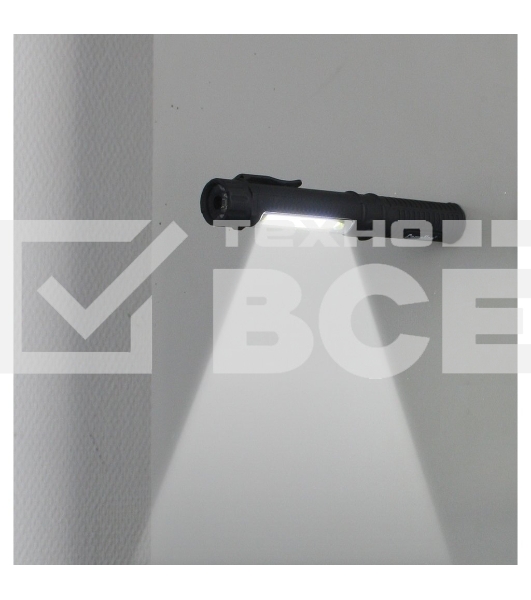 Фонарь-ручка Camelion LED51521 COB LED+1W LED, 3XR03, пластик, магнит, клипса, блистер