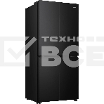 Холодильник Hisense RQ5P470SAF1 трехкамерный, черный, 331/199, морозилка снизу, Total No Frost, Side-by-Side, фото7