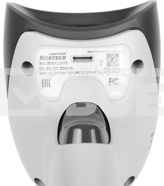 Сканер штрих-кода ручной Mertech CL-2310 BLE Dongle P2D (4560) 1D/2D имидж, беспроводной, 100 скан/сек, USB-HID; USB-COM - эмуляция; Bluetooth - BLE 5.0, белый