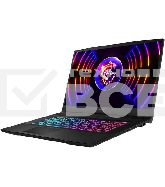 Ноутбук MSI Katana 17 B12UCR-1466XRU черный Intel Core i5-12450H/16Gb/SSD 1Tb/RTX 3050 4Gb/17.3