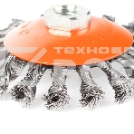 Щетка EDGE by PATRIOT тарельчатая 115ммХМ14 витая проволока, фото2