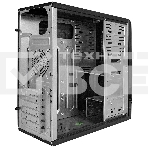Компьютерный корпус Miditower ExeGate CP-604-UNS350 (ATX, БП UNS350 с вент. 12см, 2*USB, аудио, черный), фото2