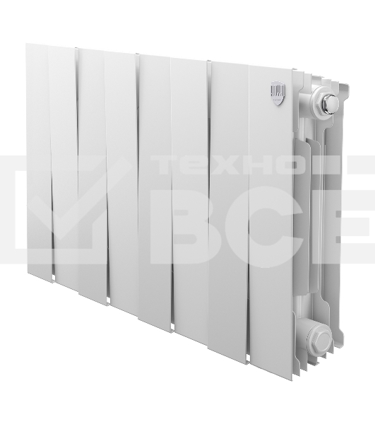 Радиатор биметаллический Royal Thermo PianoForte 300 белый - 8 секц.
