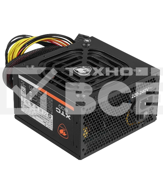 Блок питания Cougar XTC600, 600Вт, 80 PLUS, 120мм, черный
