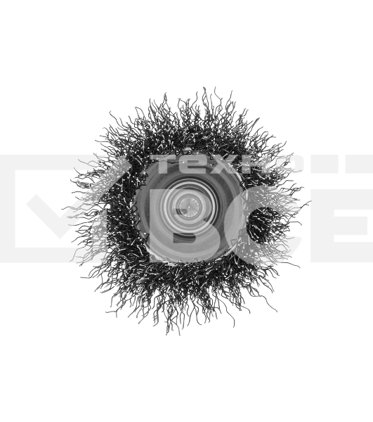 Щетка для дрели Denzel 50 мм, чашка, со шпилькой, нержавеющая витая проволока