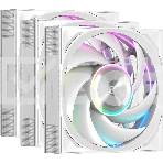 Вентилятор для корпуса PCCooler F7 X120 ARGb WH 3IN1 (120x120x28мм, 4-pin PWM, ARGb, 83CFM, 33.1dBA, 3000RPM, белый, 3pcs), фото 1