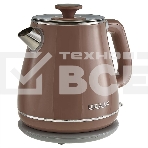 Чайник электрический Delta LUX DE-1019 (1,8 л, металл/пластик) коричневый, фото5