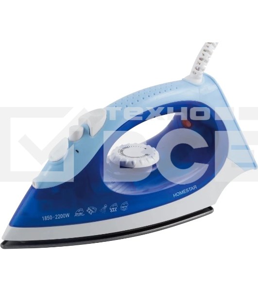 Утюг Homestar HS-4002А синий (1850-2200 Вт, пар, спрей, паровой удар, тефлоновая подошва)